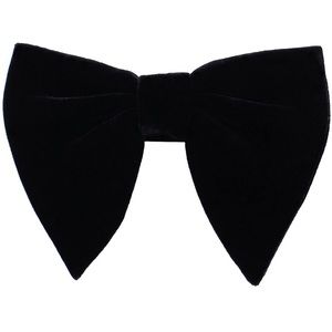 Black Velvet Bow Tie and cuff links
